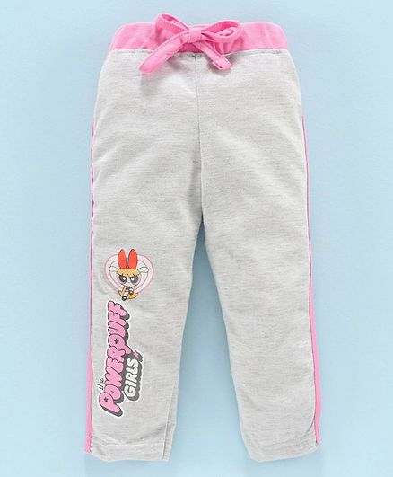 Eteenz Full Length Track Pant The Powerpuff Girls Print - Grey