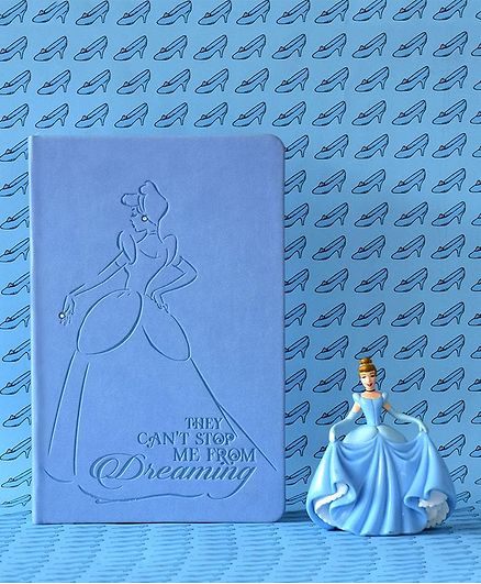 Doodle Disney Cinderella Words Montage Diary Blue - 192 Pages