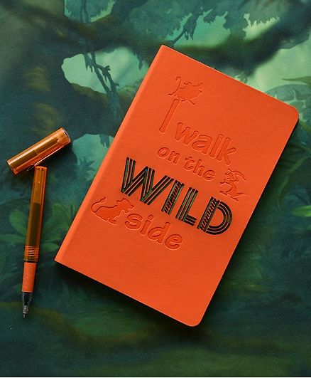 Doodle Lion King Wild Diary Orange - 160 Pages
