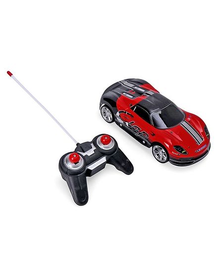 Remote Control Toy Car with Lights - Red