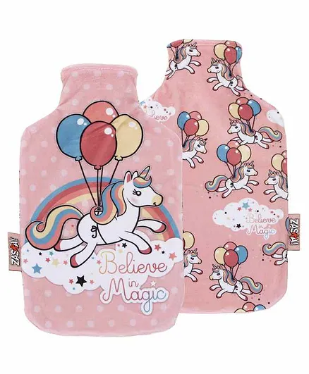 Arditex Hot Water Bottle with Textile Cover Unicorn Design - Capacity 2 Litres