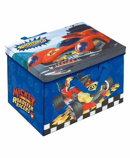 Arditex Disney Mickey Mouse Fabric Storage Box Cum Play Mat - Blue