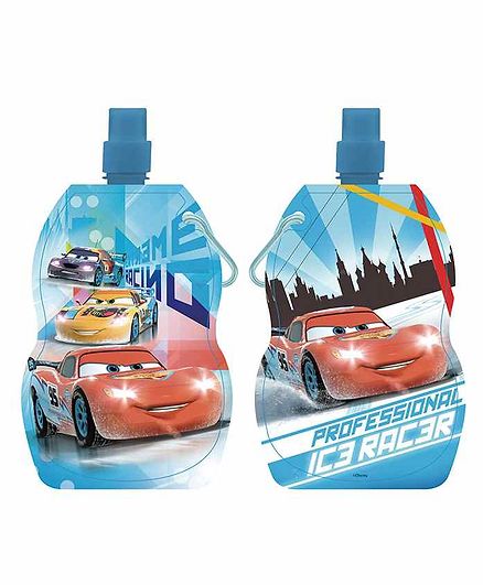 Arbitex Disney Pixar Cars Foldable Water Bottle Blue - 500 ml