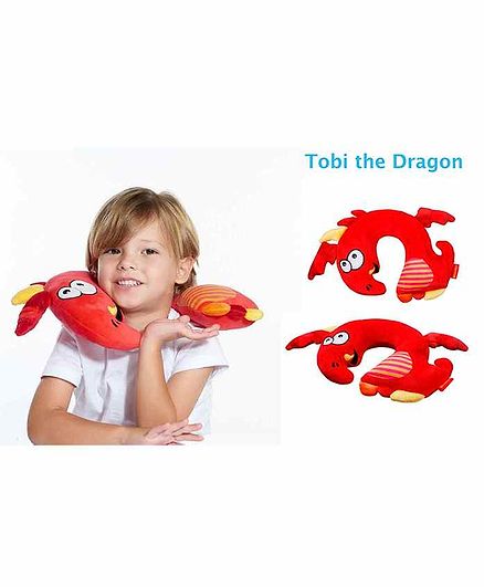 Travel Blue Tobi The Dragon Neck Pillow - Red