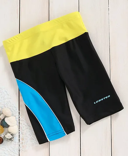 Lobster Solid Swimming Trunk - Black