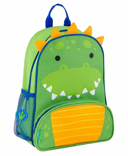 Stephen Joseph Dino Backpack Yellow Green - 12.75 Inches