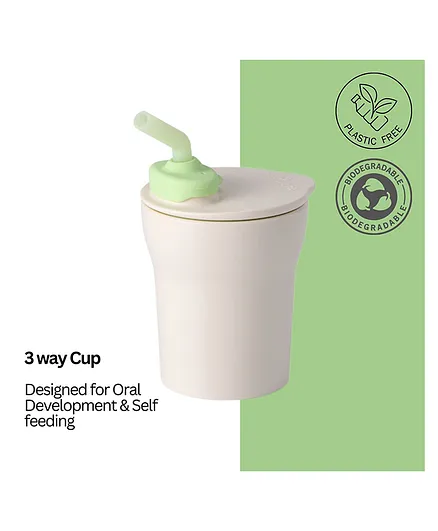 Miniware 3 in 1 Sippy Cup Green - 200 ml