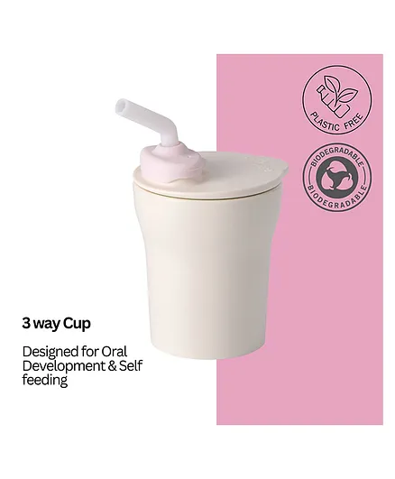 Miniware 3 in 1 Sippy Cup Pink - 200 ml