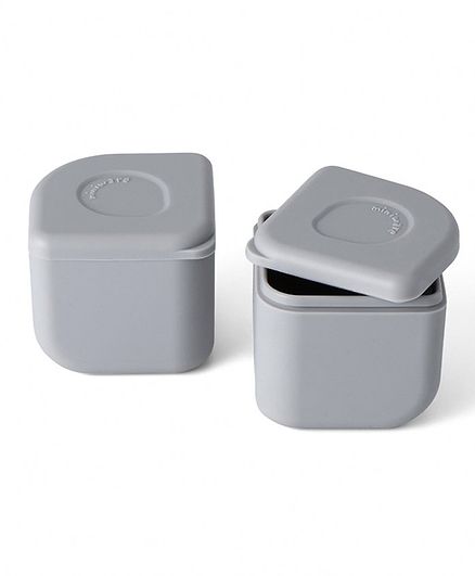 Miniware 100% Silicone Leakproof Silipods Pack of 2 - Grey
