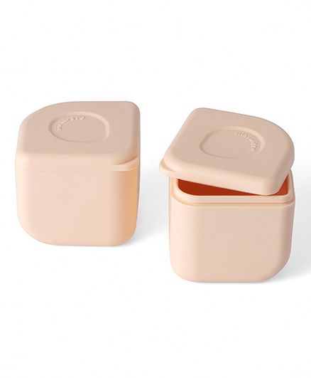 Miniware 100% Silicone Leakproof Silipods Pack of 2 - Peach - 120 ml