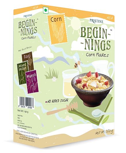 Pristine Beginnings Organic Corn Flakes - 150 gm