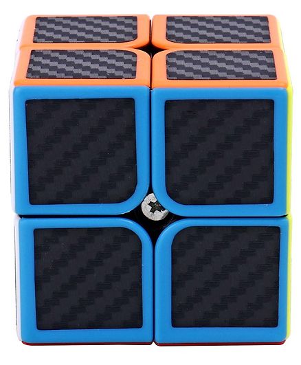 Rubik Cube With Colour Border - Black