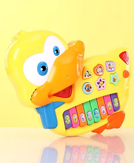 Musical Duck Piano Toy - Yellow