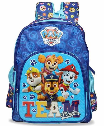 Paw Patrol School Bag Blue - 16 Inches