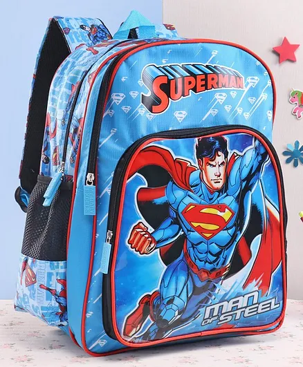 DC Comics Superman School Bag Blue - 16 Inches