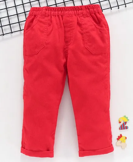 Child World Full Length Corduroy Pants - Red