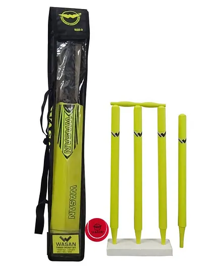 Wasan Cricket Kit Size 3 - Yellow
