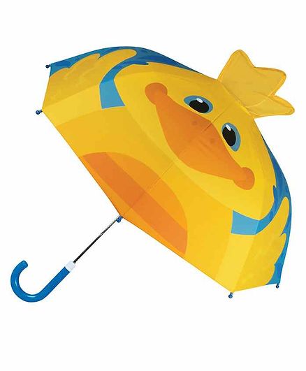 Stephen Joseph Pop Up Umbrella Duck 3D Design - Yellow