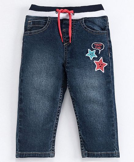 Babyoye Full Length Solid Jeans - Blue