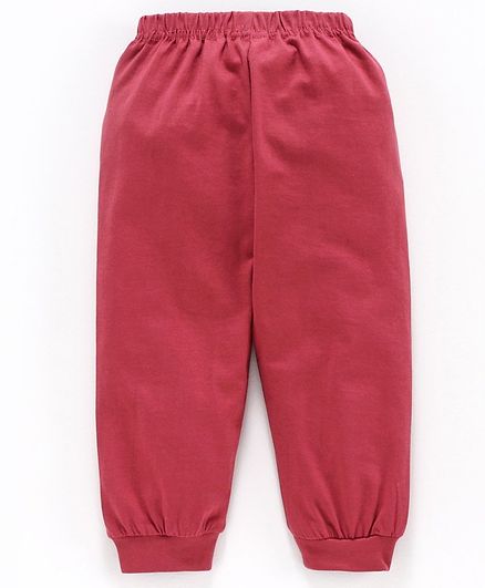 Mini Taurus Solid Lounge Pant - Maroon