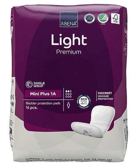 Abena Bladder Control Pads Mini Plus 1A - 16 Pieces