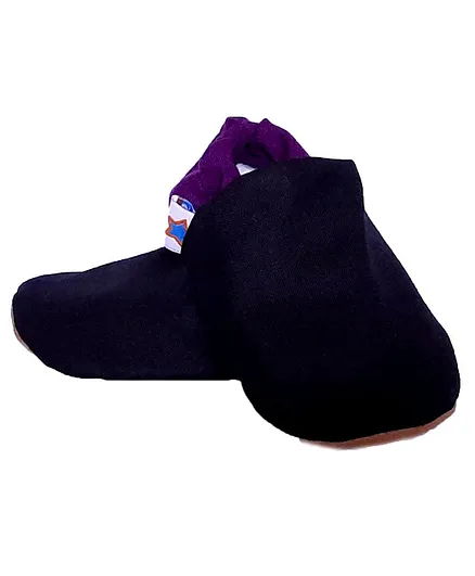 Skips Dual Color Booties - Black & Purple