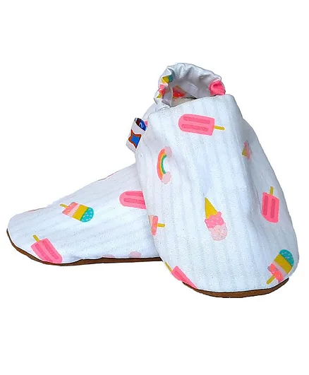 Skips Ice Cream Rainbow Print Booties - Multi Colour