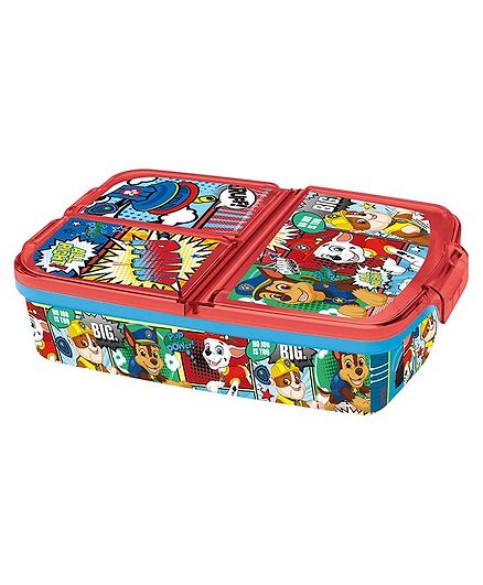 Paw Patrol Clip Lock Closure Lunch Box - Red