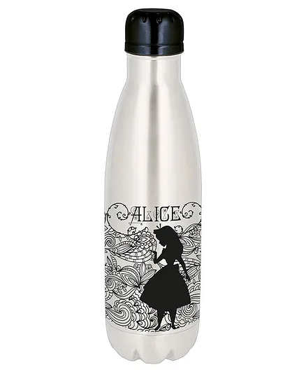 Disney Alice in Wonderland Water Bottle Silver - 780 ml
