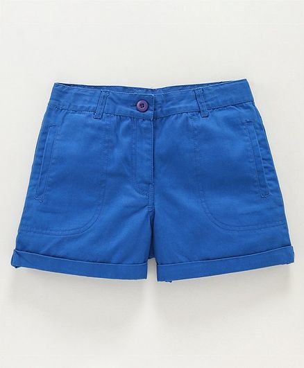Natilene Front Pocket Shorts - Blue