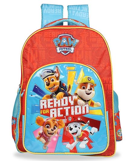 Paw Patrol School Bag Red Blue - 16 Inches