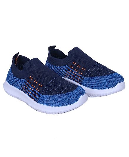 FEETWELL SHOES Colour Block Pattern Slip On Shoes - Blue