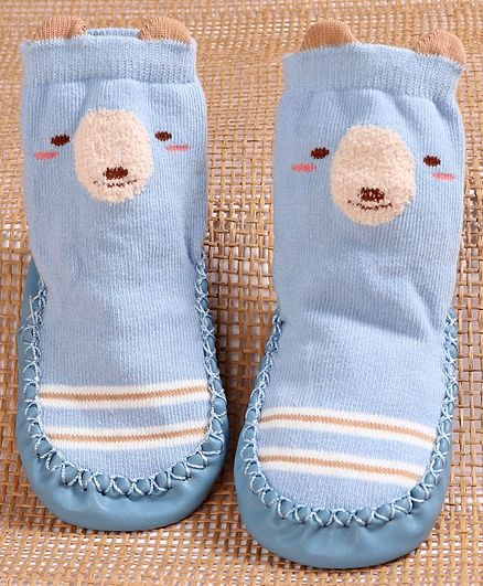 Hoppipola Striped Sock Shoes - Blue