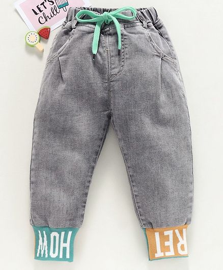 Kookie Kids Full Length Jogger Jeans - Grey