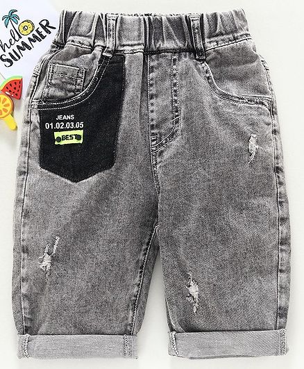 Kookie Kids Elasticated Waist Capri - Grey