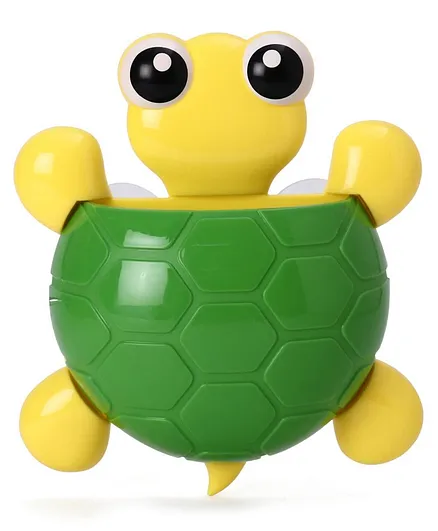 Tortoise Shaped Toothbrush Holder - Green Yellow
