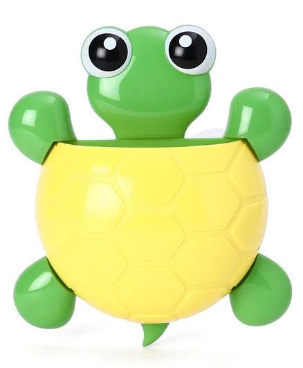 Tortoise Shaped Toothbrush Holder - Yellow Green