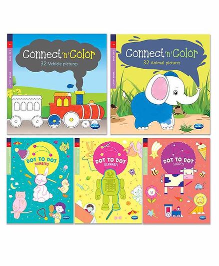 Navneet Connect & Colour Books Pack of 5 - English