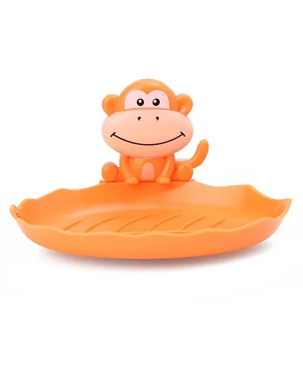 Monkey Face Soap Holder - Orange