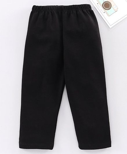 Babyhug Full Length Solid Leggings - Black