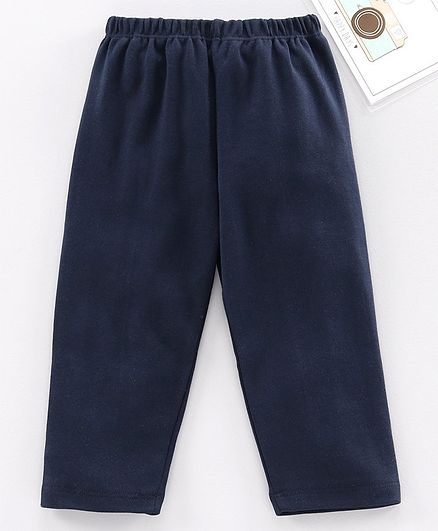 Babyhug Full Length Solid Leggings - Navy
