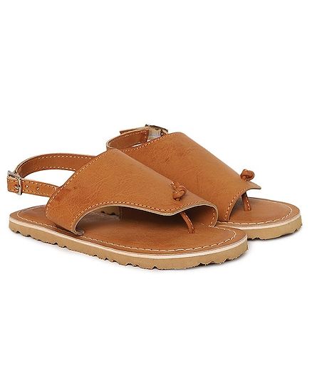 Tiber Taber Urban Style Toe Ring Sandal - Brown
