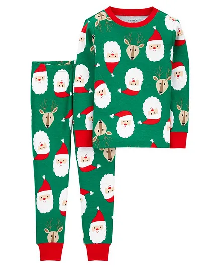 Carter's 2-Piece 100% Snug Fit Cotton PJs - Green