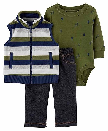Carter's 3-Piece Little Vest Set - Multicolour