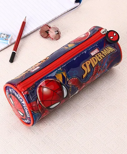 Marvel Spider Man Pencil Pouch - Blue Red