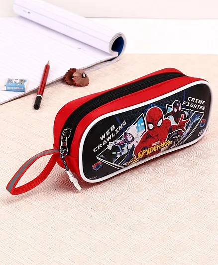Marvel Spider Man Pencil Pouch - Red Black