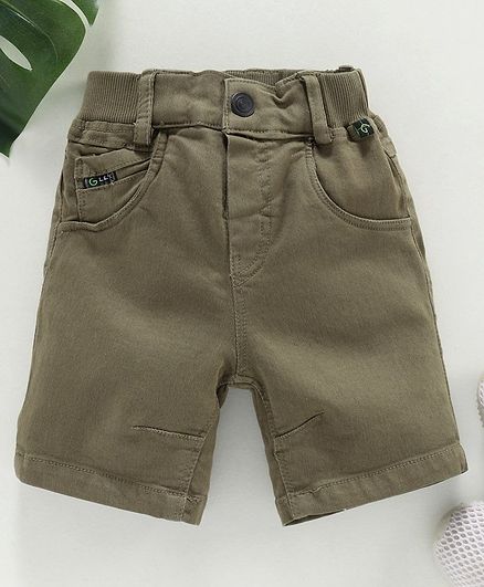 Little Kangaroos Denim Shorts - Olive