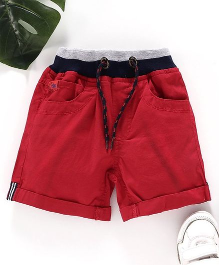 Little Kangaroos Shorts with Drawstrings - Red