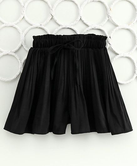 Lekeer Kids Solid Shorts - Black