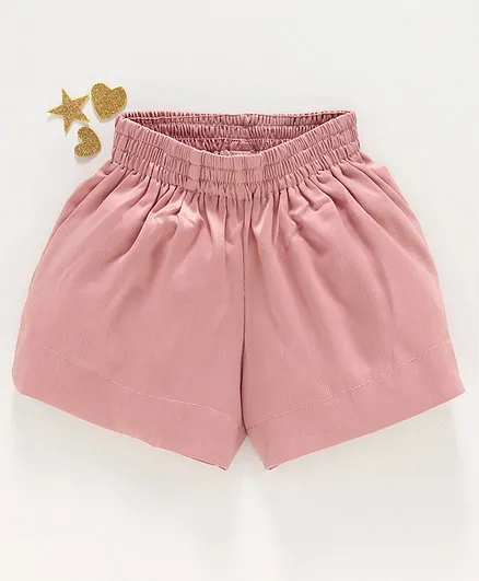 Meng Wa Solid Shorts - Pink